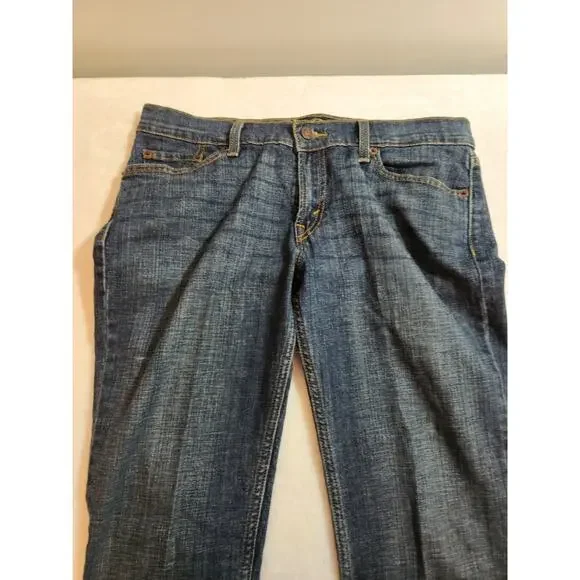 Levi's 524 Too Super Low Jeans Womens 11 32 X 33.5 Blue Rise Taper Superlow Y2k - Picture 3 of 12